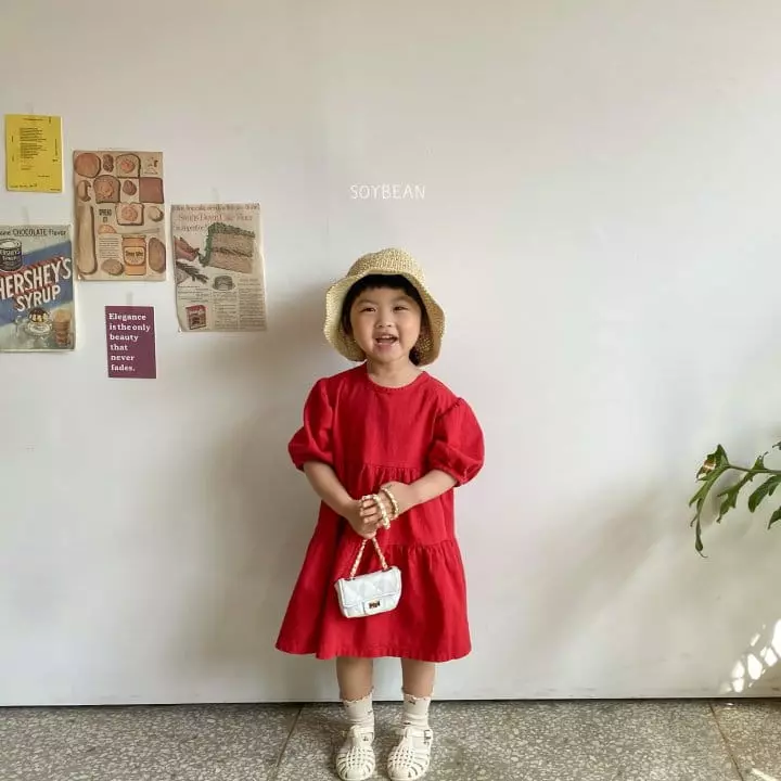 Soybean - Korean Children Fashion - #kidsstore - Linen Washing One-piece