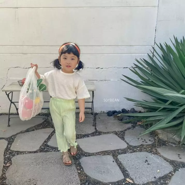 Soybean - Korean Children Fashion - #kidsstore - Pleats Wide Pants - 4