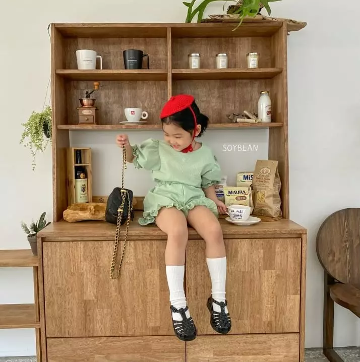 Soybean - Korean Children Fashion - #kidzfashiontrend - Frill Top Bottom Set - 7