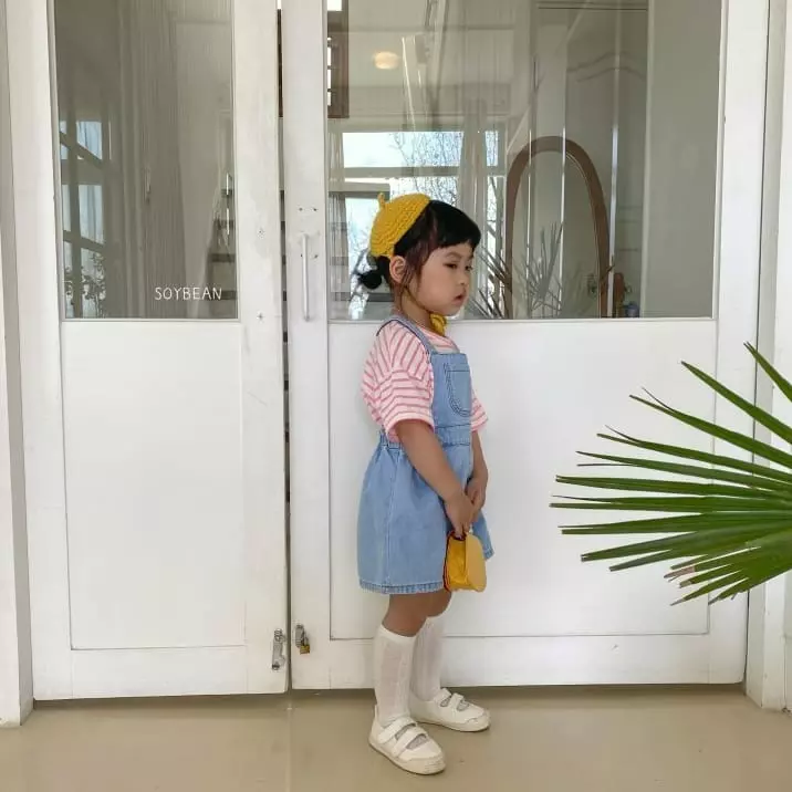 Soybean - Korean Children Fashion - #littlefashionista - Denim Dungarees Skirt - 6