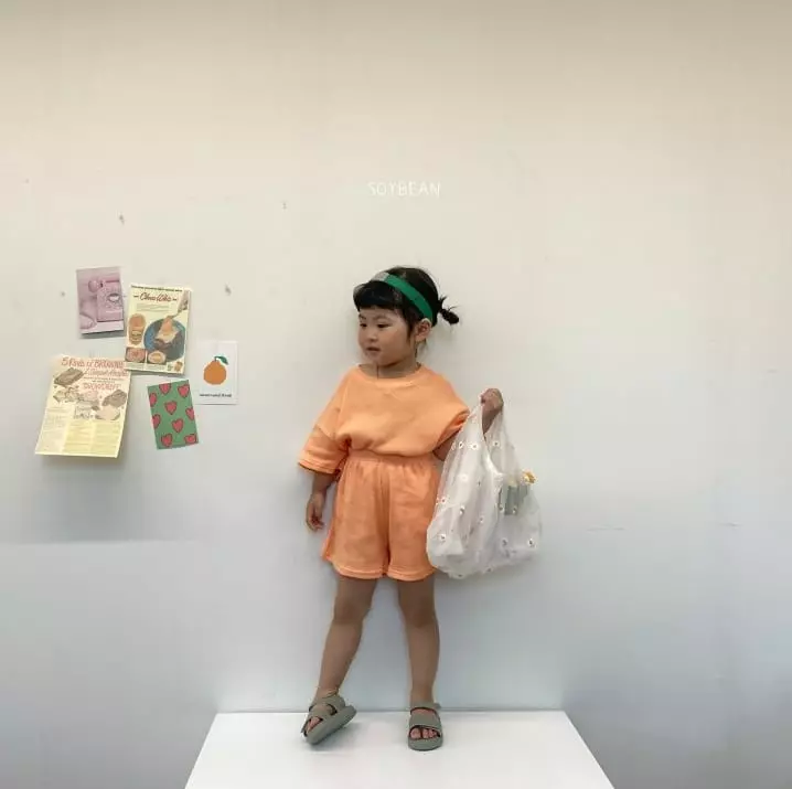 Soybean - Korean Children Fashion - #littlefashionista - Summer Waffle Top Bottom Set - 5