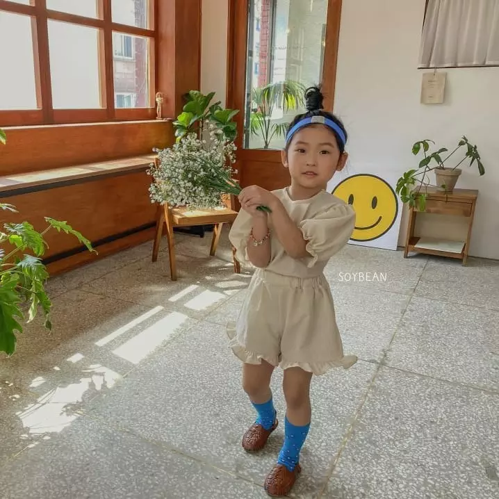 Soybean - Korean Children Fashion - #magicofchildhood - Frill Top Bottom Set - 10