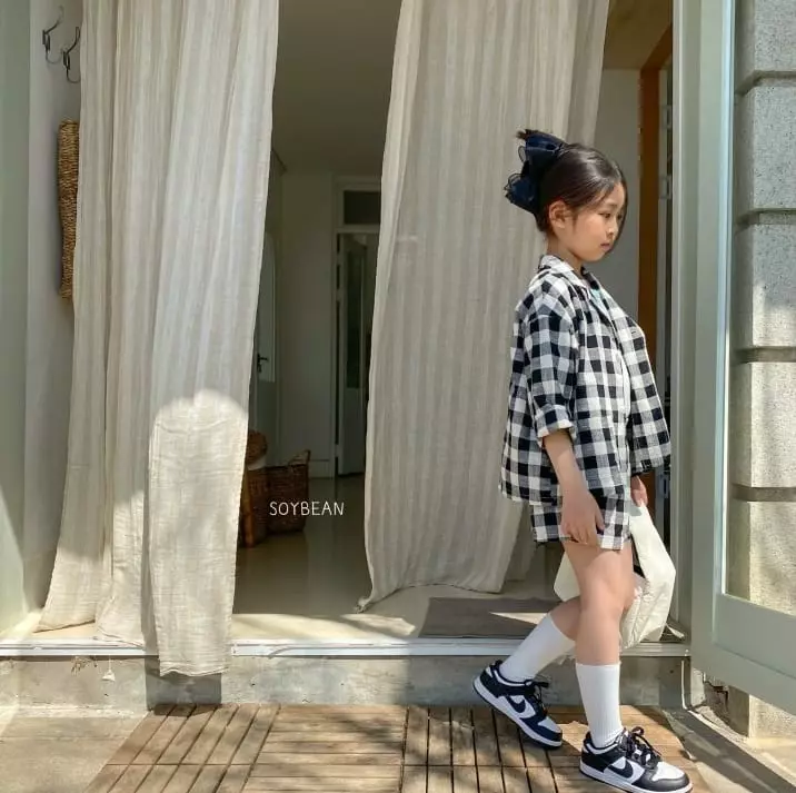 Soybean - Korean Children Fashion - #prettylittlegirls - Washing London Boy Top Bottom Set - 7
