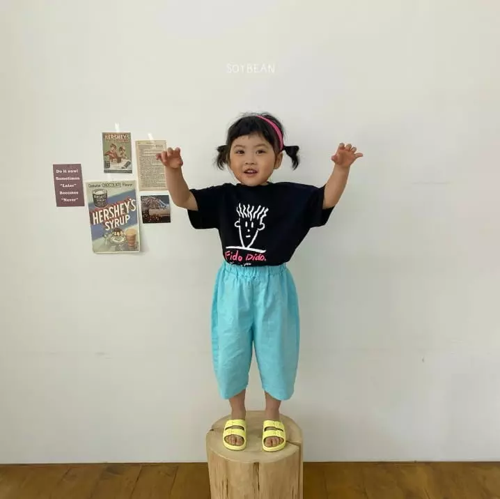 Soybean - Korean Children Fashion - #todddlerfashion - Capri Washing Linen Pants - 2