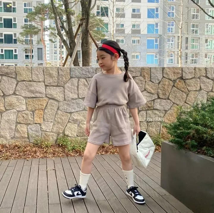 Soybean - Korean Children Fashion - #toddlerclothing - Summer Waffle Top Bottom Set - 10
