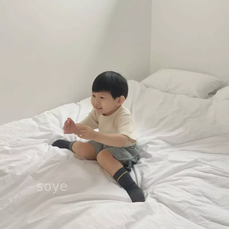 Soye - Korean Children Fashion - #childofig - Waffle Short Sleeves Tee - 2
