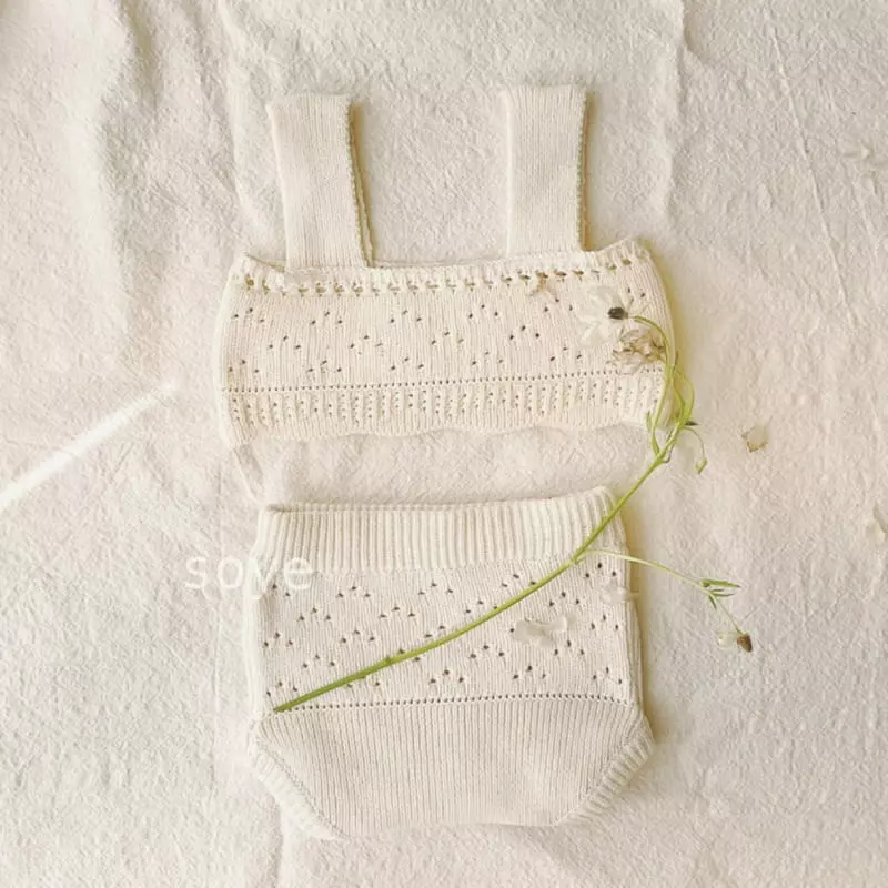 Soye - Korean Children Fashion - #toddlerclothing - Knit Swimwear - 2