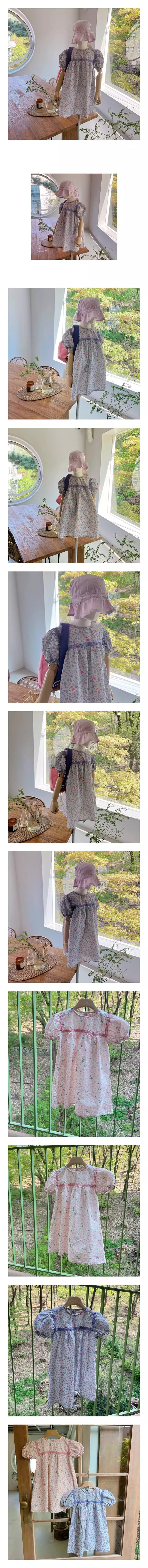 Studio M - Korean Children Fashion - #prettylittlegirls - Ami Flower Paint One-piece