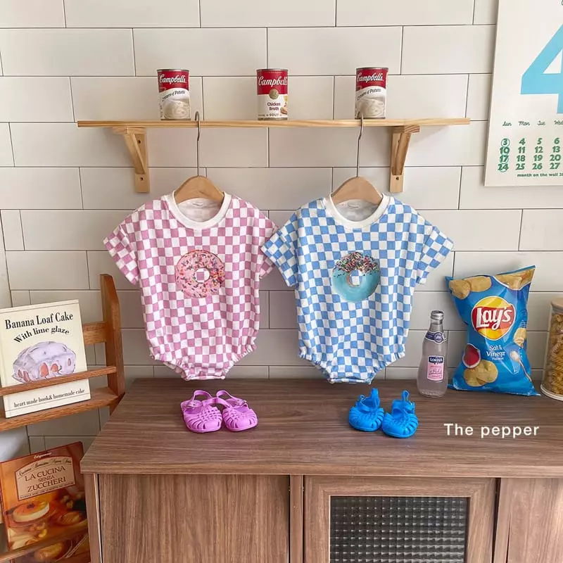 The Pepper - Korean Baby Fashion - #babyclothing - Donut Terry Bodysuit