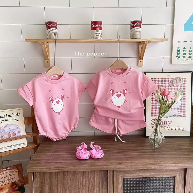 The Pepper - Korean Baby Fashion - #babyootd - Color Bear Bodysuit - 5