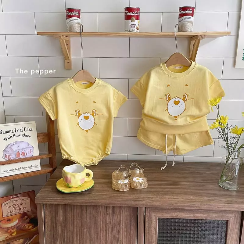 The Pepper - Korean Baby Fashion - #babyoutfit - Color Bear Bodysuit - 6