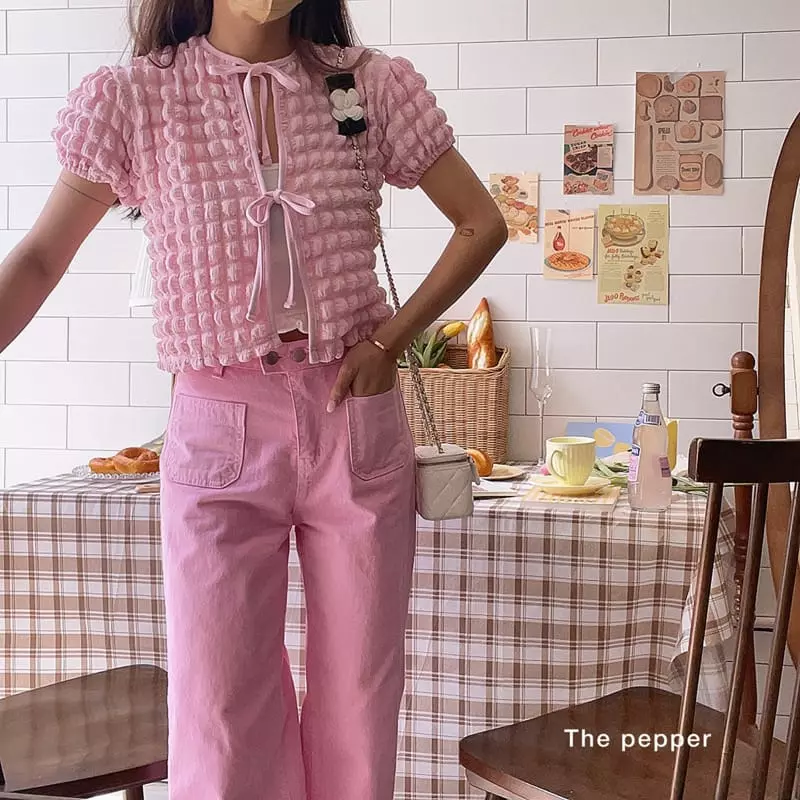 The Pepper - Korean Children Fashion - #kidsstore - Waffle Blouse - 2