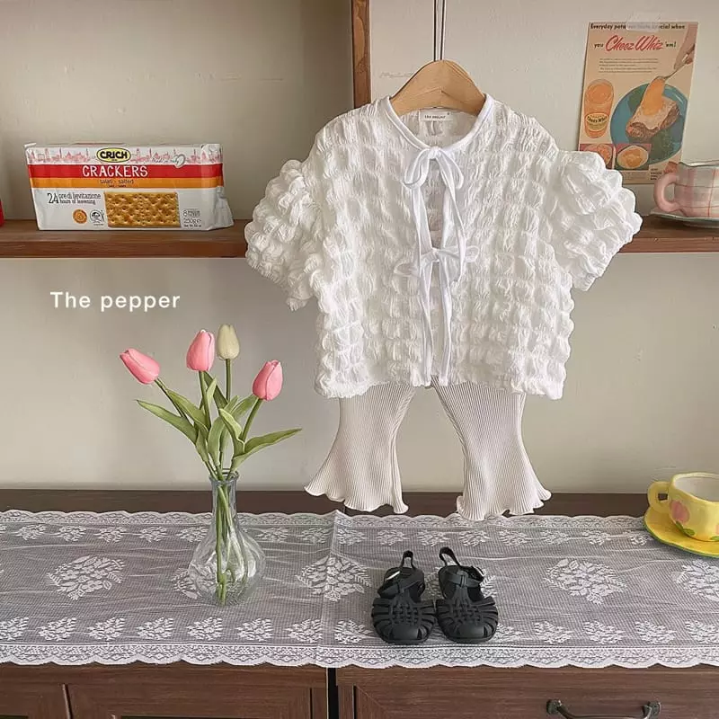 The Pepper - Korean Children Fashion - #magicofchildhood - Waffle Blouse - 6