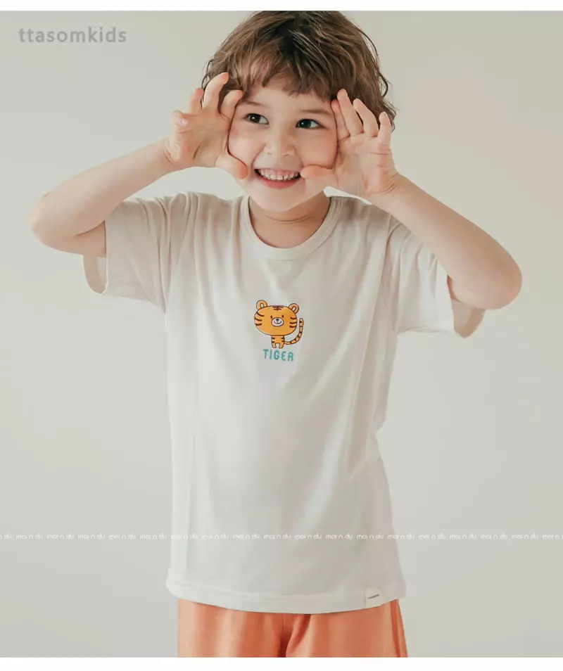 Ttasom - Korean Children Fashion - #Kfashion4kids - Mini Tiger Modal Easywear - 6