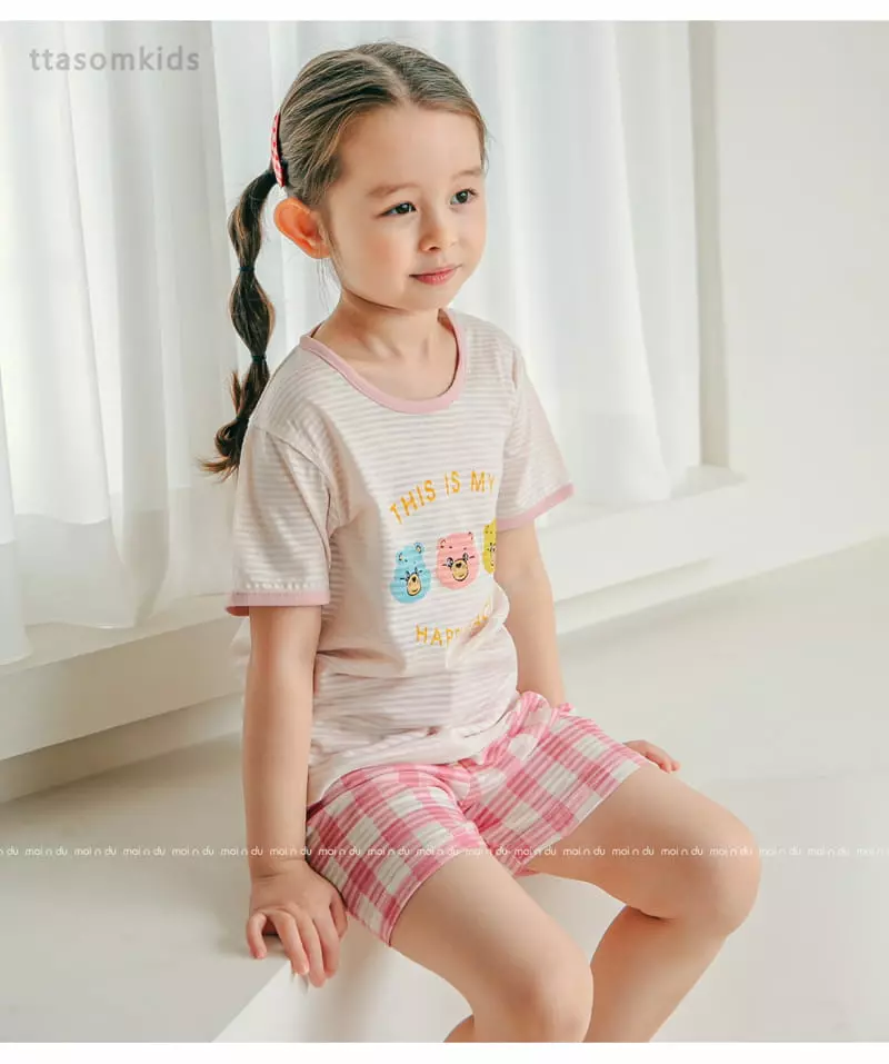 Ttasom - Korean Children Fashion - #childofig - Bear Three Jacquard Easywear - 5