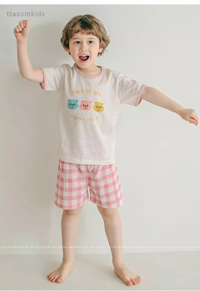 Ttasom - Korean Children Fashion - #childrensboutique - Bear Three Jacquard Easywear - 6