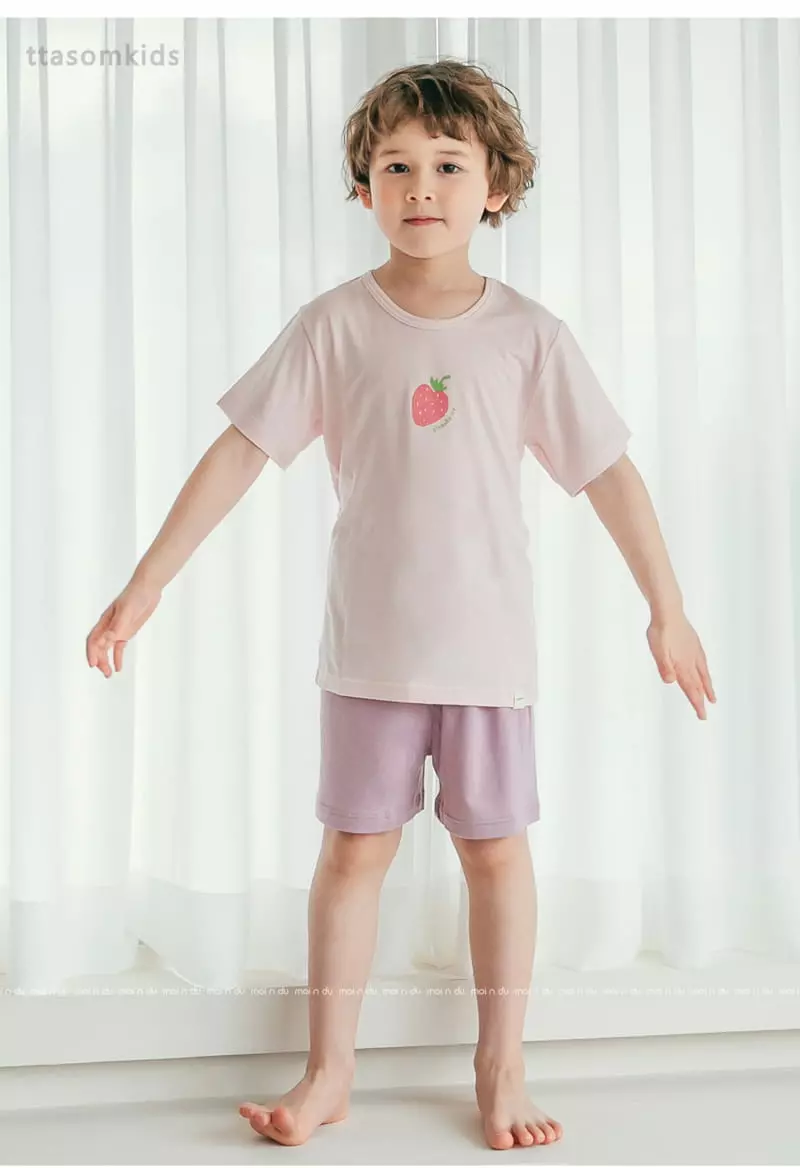 Ttasom - Korean Children Fashion - #kidzfashiontrend - Strawberry Modal Easywear - 7