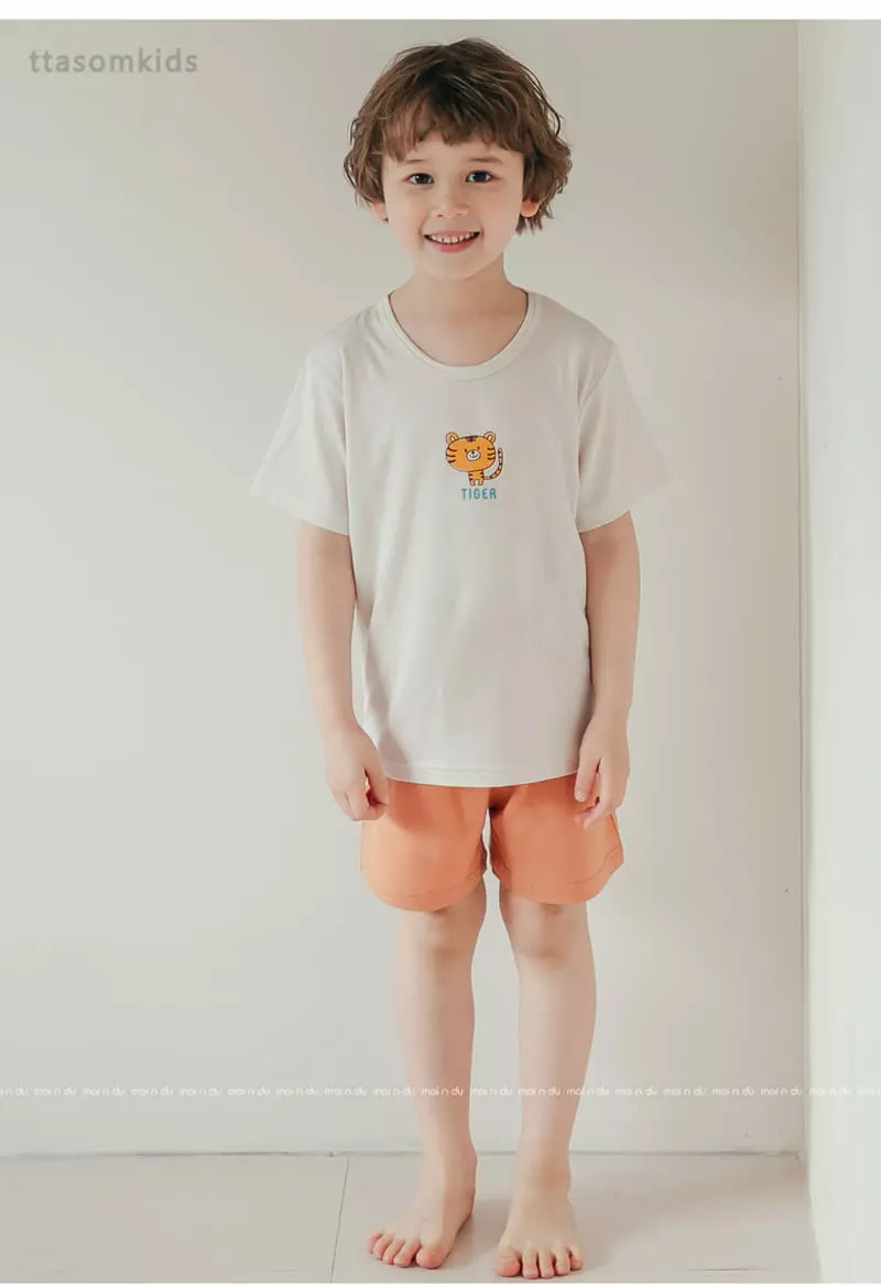 Ttasom - Korean Children Fashion - #littlefashionista - Mini Tiger Modal Easywear - 7