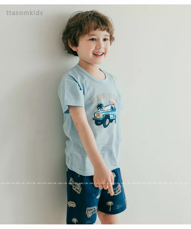 Ttasom - Korean Children Fashion - #minifashionista - Summer Trak Jacquard Easywear - 5
