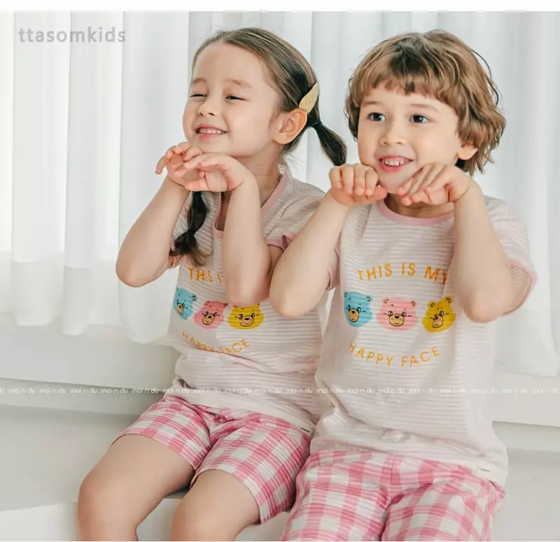 Ttasom - Korean Children Fashion - #minifashionista - Bear Three Jacquard Easywear - 2