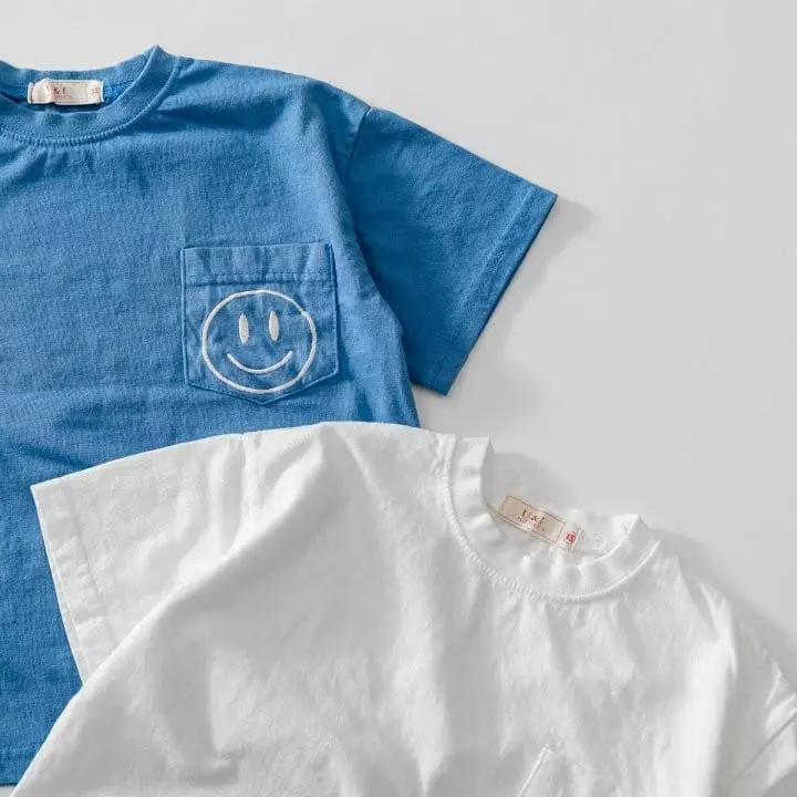 U & I - Korean Children Fashion - #Kfashion4kids - Pocket Smile Tee - 5