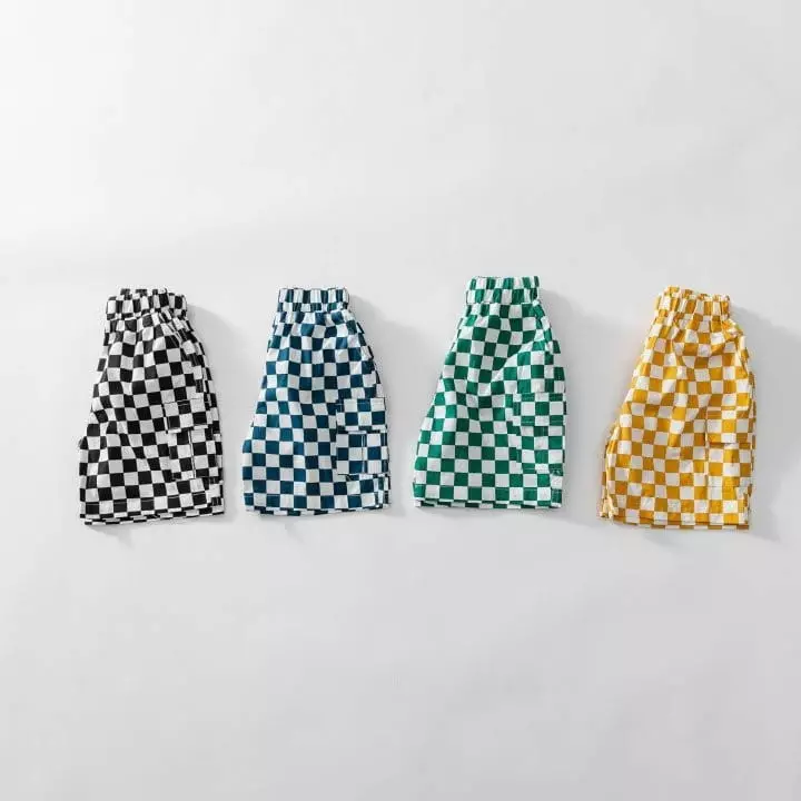 U & I - Korean Children Fashion - #childofig - Check Pocket Shorts - 8