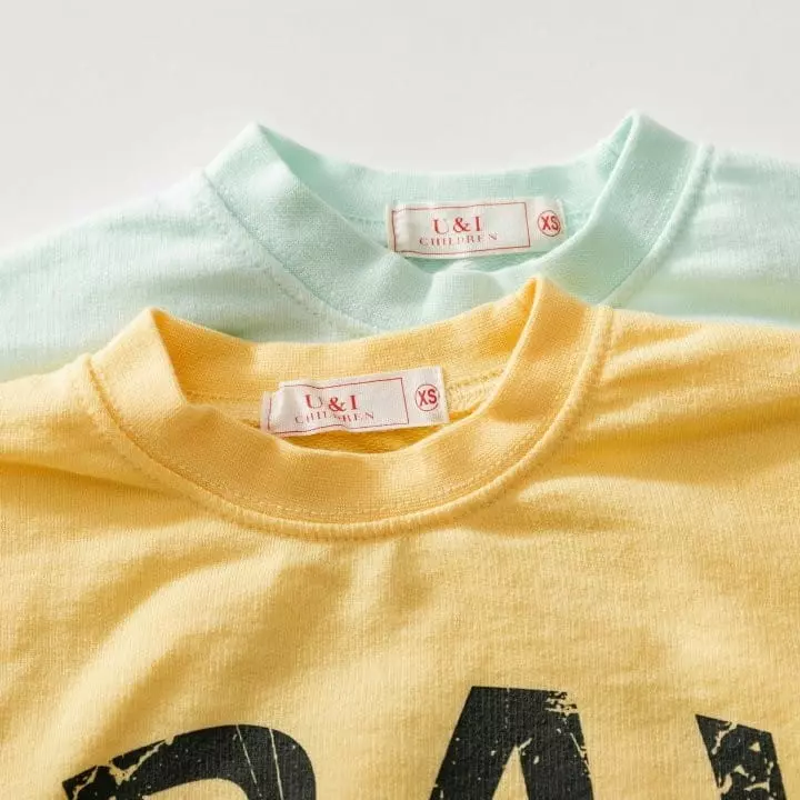 U & I - Korean Children Fashion - #childrensboutique - Grau Crak Short Sleeves Sweatshirt - 4