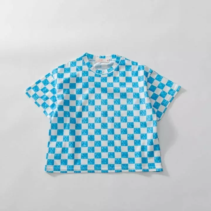 U & I - Korean Children Fashion - #designkidswear - Check Board Tee - 2
