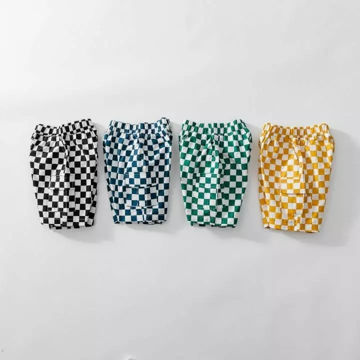 U & I - Korean Children Fashion - #discoveringself - Check Pocket Shorts - 11