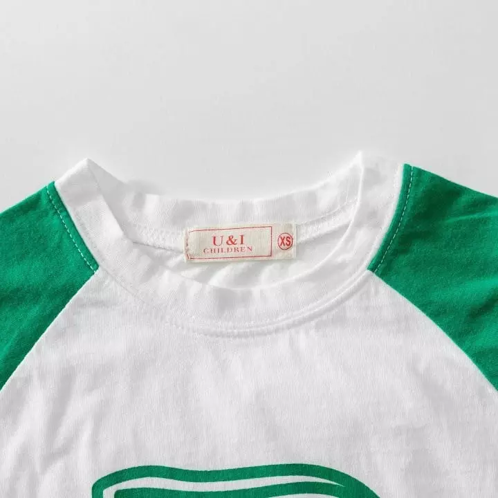U & I - Korean Children Fashion - #kidsshorts - Bubble Raglan Tee - 8