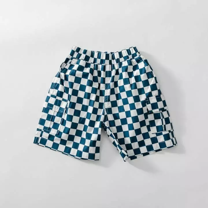 U & I - Korean Children Fashion - #magicofchildhood - Check Pocket Shorts - 2