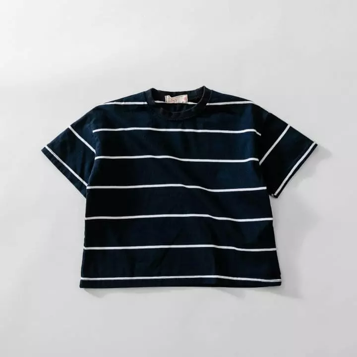 U & I - Korean Children Fashion - #minifashionista - Cooke Stripes Tee - 2