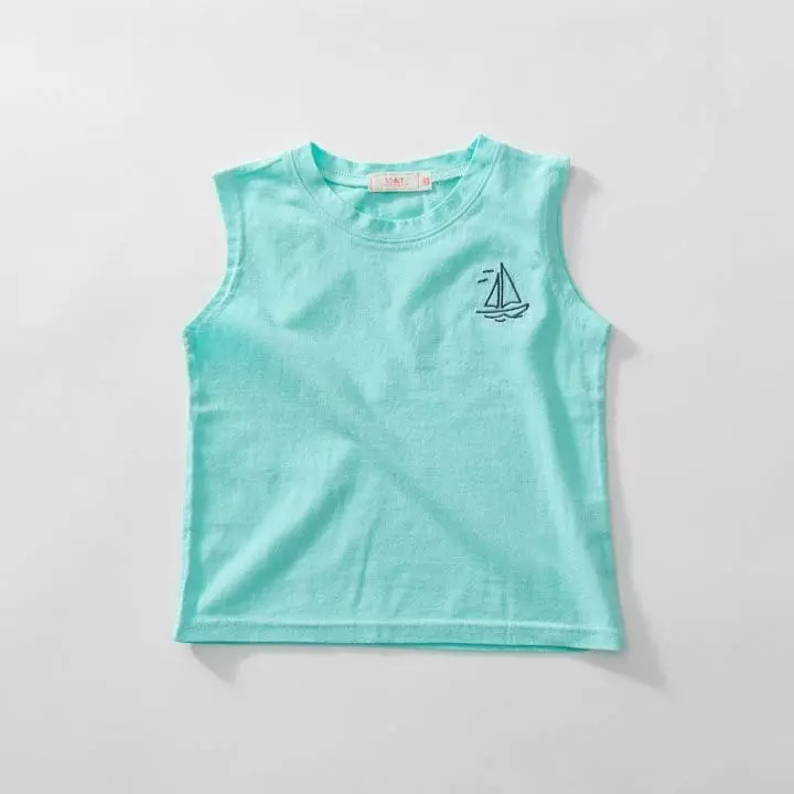 U & I - Korean Children Fashion - #minifashionista - Summer Embrodiery Sleeveless