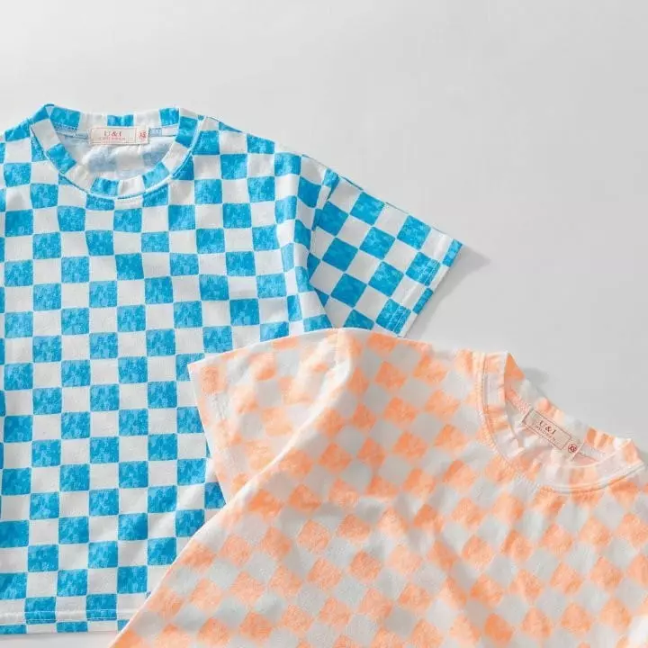U & I - Korean Children Fashion - #minifashionista - Check Board Tee - 11