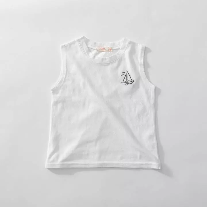 U & I - Korean Children Fashion - #prettylittlegirls - Summer Embrodiery Sleeveless - 2