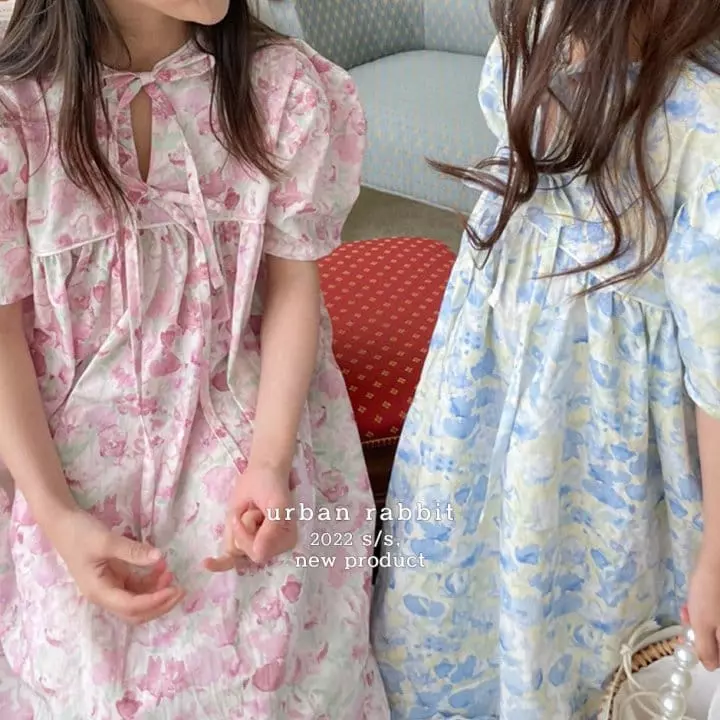 Urban Rabbit - Korean Children Fashion - #Kfashion4kids - Ribbon Long One-piece - 2