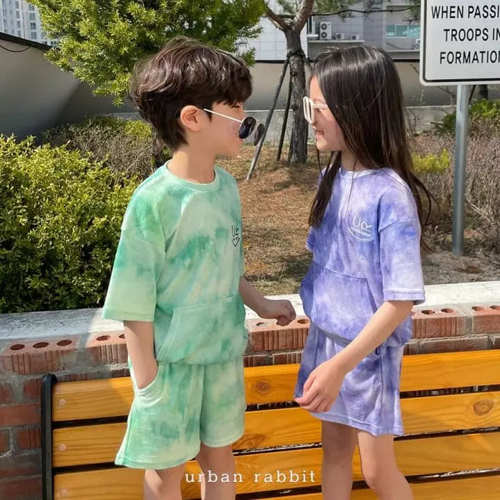 Urban Rabbit - Korean Children Fashion - #Kfashion4kids - Urban Terry Top Bottom Set - 3