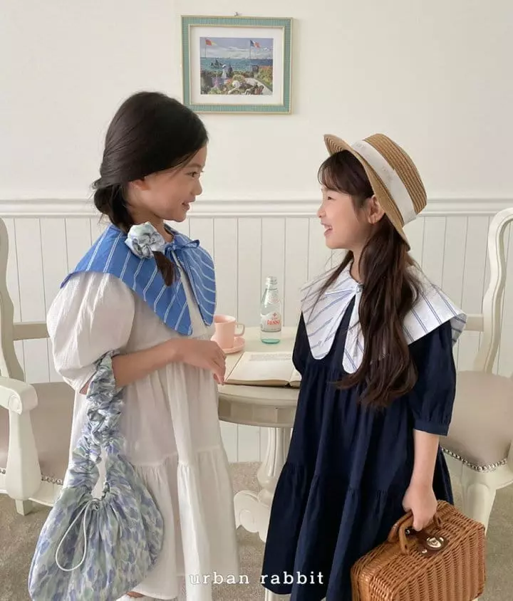 Urban Rabbit - Korean Children Fashion - #childofig - Color Collar One-piece - 2