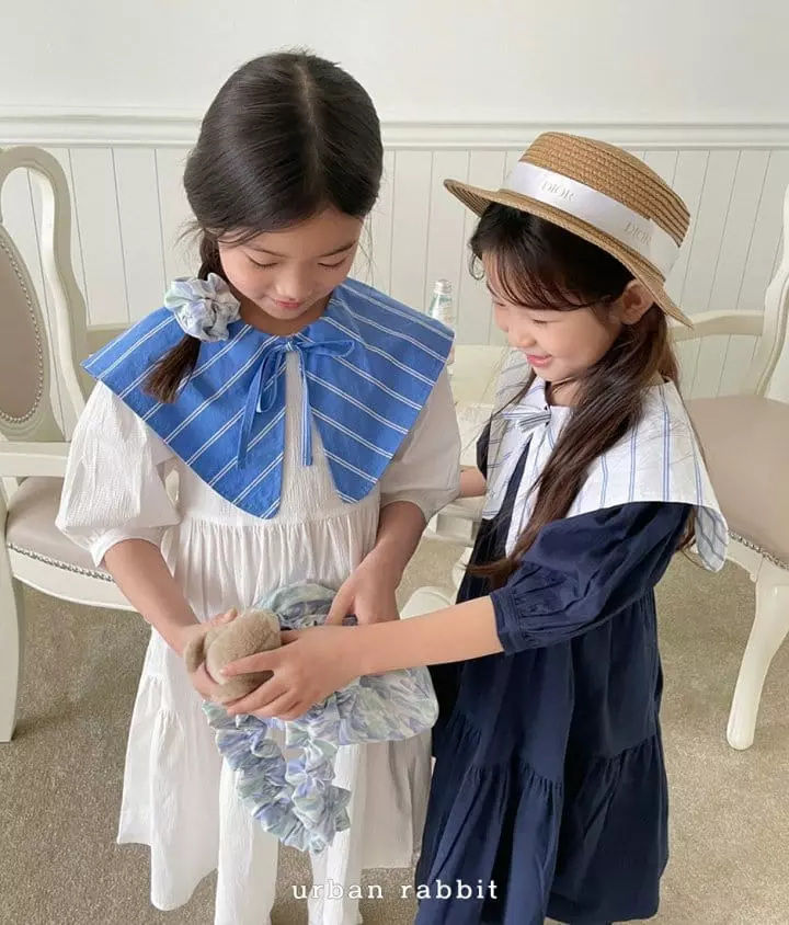 Urban Rabbit - Korean Children Fashion - #childrensboutique - Color Collar One-piece - 3