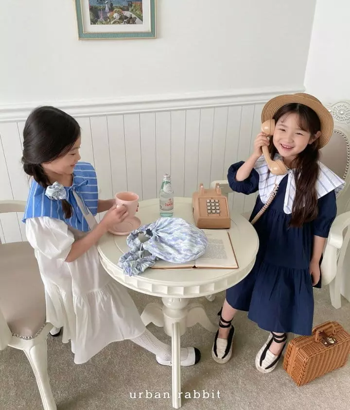 Urban Rabbit - Korean Children Fashion - #childrensboutique - Color Collar One-piece - 4