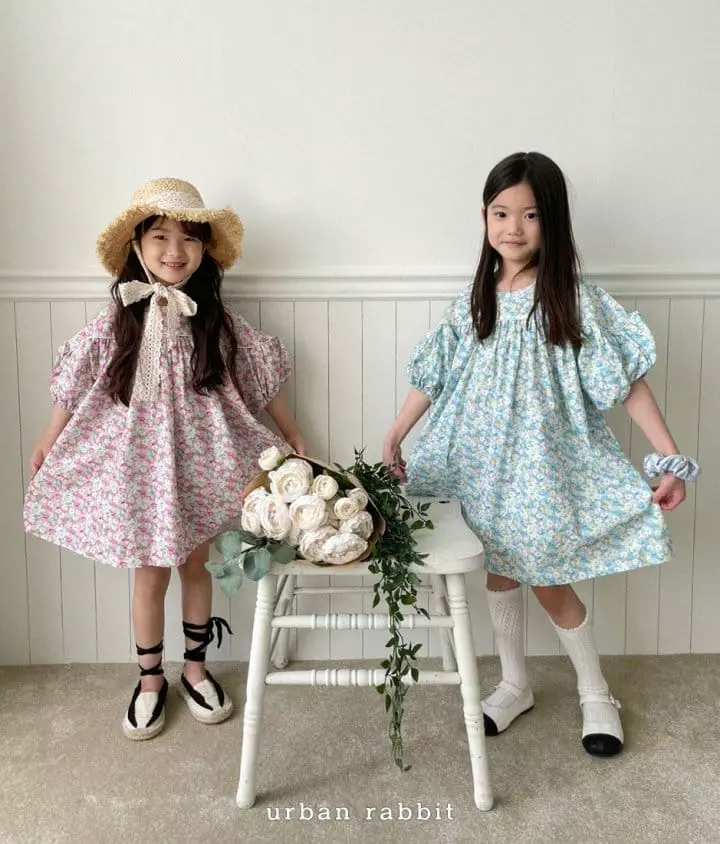 Urban Rabbit - Korean Children Fashion - #discoveringself - Flower Line One-piece - 2