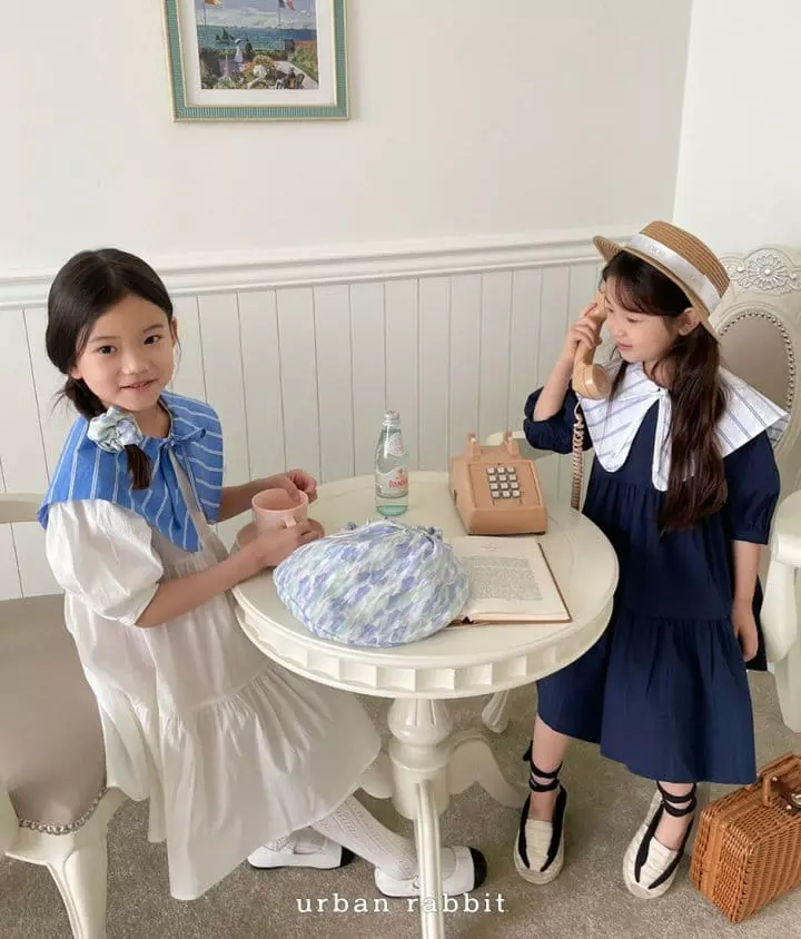 Urban Rabbit - Korean Children Fashion - #discoveringself - Color Collar One-piece - 5