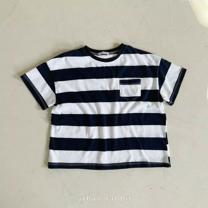 Urban Rabbit - Korean Children Fashion - #fashionkids - Box Stripes Tee - 7