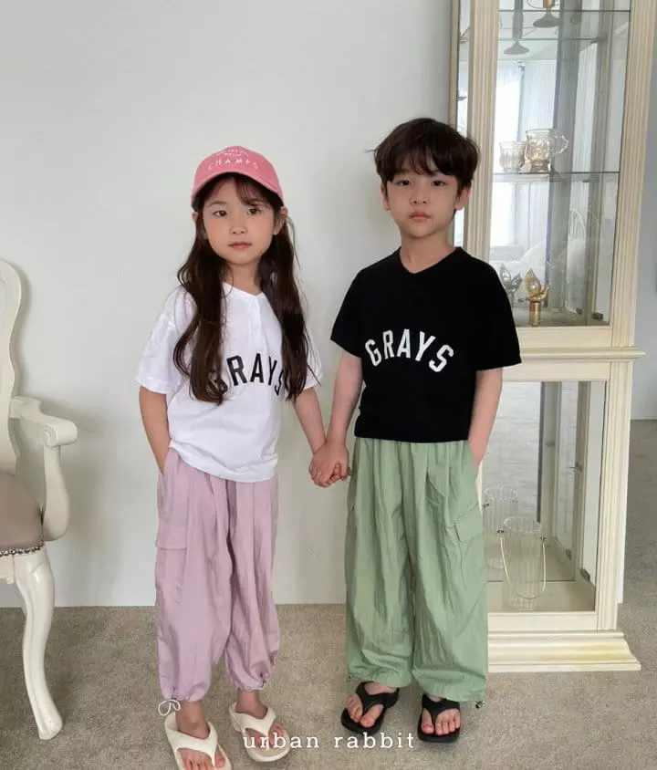 Urban Rabbit - Korean Children Fashion - #fashionkids - Danjak Gray Tee - 2