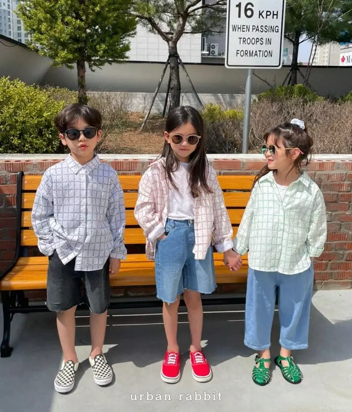 Urban Rabbit - Korean Children Fashion - #kidsshorts - Color Embroidery Shirt - 5