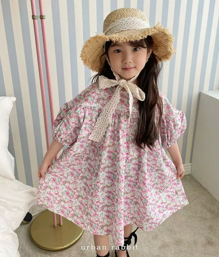 Urban Rabbit - Korean Children Fashion - #fashionkids - Flower Line One-piece - 4