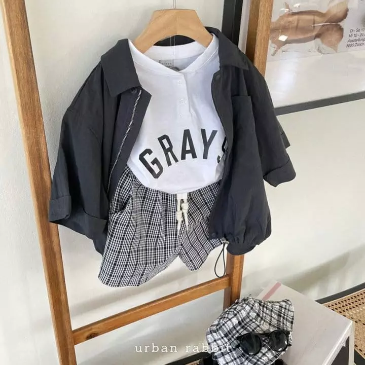 Urban Rabbit - Korean Children Fashion - #kidzfashiontrend - Danjak Gray Tee - 5