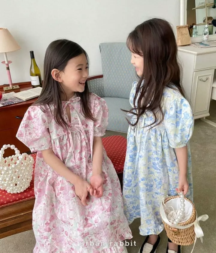 Urban Rabbit - Korean Children Fashion - #littlefashionista - Ribbon Long One-piece - 4