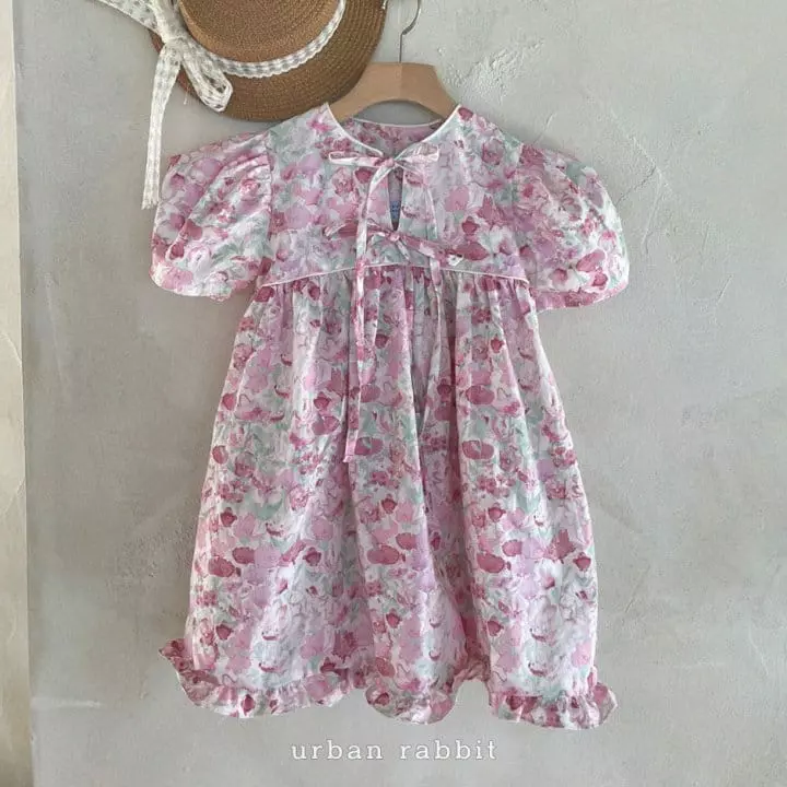 Urban Rabbit - Korean Children Fashion - #minifashionista - Ribbon Long One-piece - 5