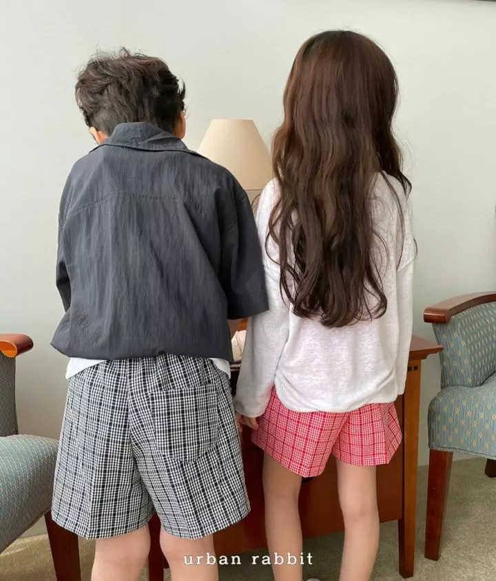 Urban Rabbit - Korean Children Fashion - #prettylittlegirls - Leather String Check Pants - 5
